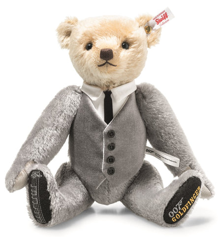 Goldfinger limited edition teddy bear by Steiff